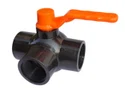 Three Way Plastic Ball Valves