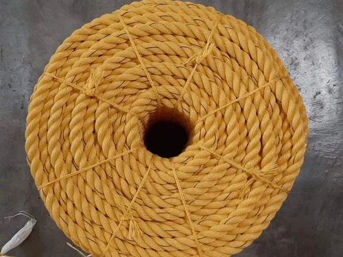 >10 mm PP (Polypropylene) Yellow Plastic Rope, Size/Diameter: >30 mm