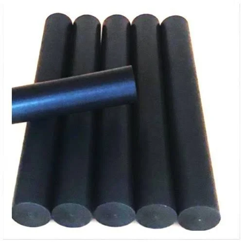 150 mm Black Carbon Filled Teflon Rod, Round