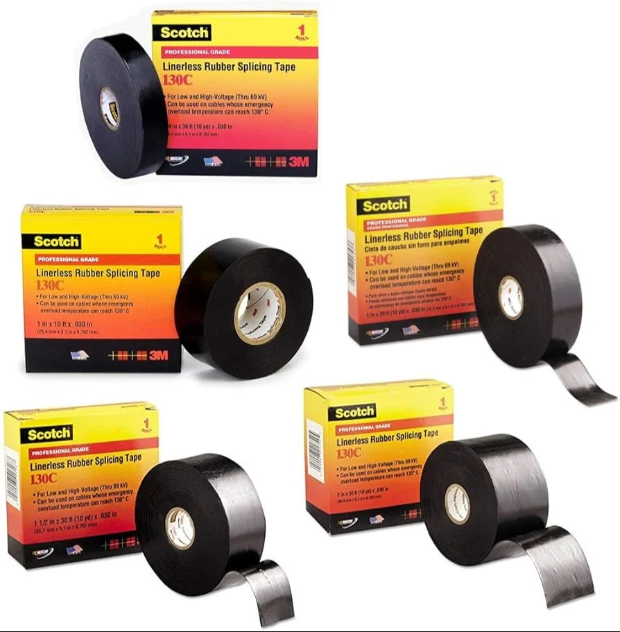 3M Scotch 130C Linerless Rubber Splicing Tape