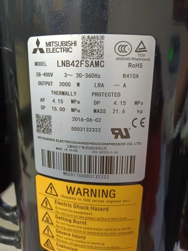 8 ton LNB42FSAMC Mitsubishi electric air condition