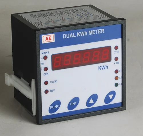 AE 3 Dual KWH Meter, For Industrial