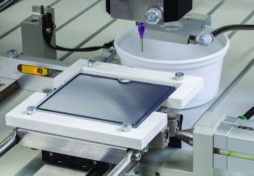 Automatic Robotic Glue Dispensing Machine, Electric, Capacity: 500 mm