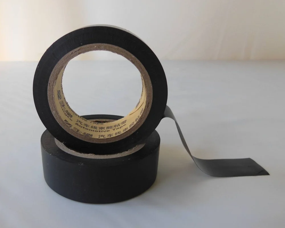 Backing Material: Cardboard Color: Black PVC Wire Harness Tape