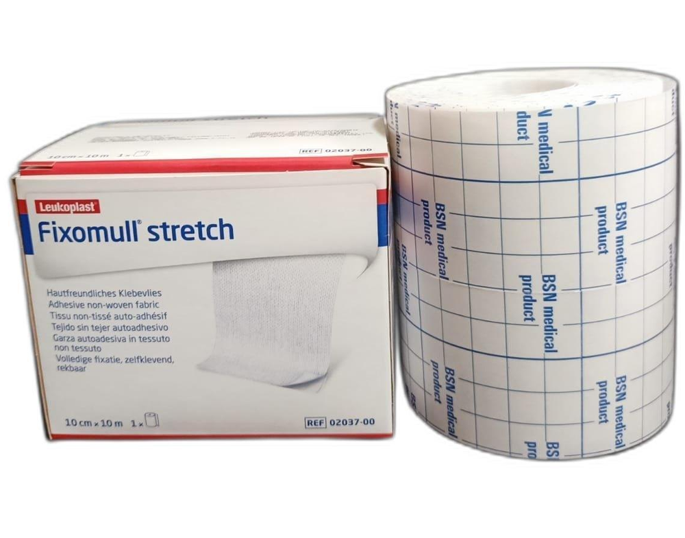 Backing Material: Polyester Color: White Leukoplast Fixomull Stretch Tape