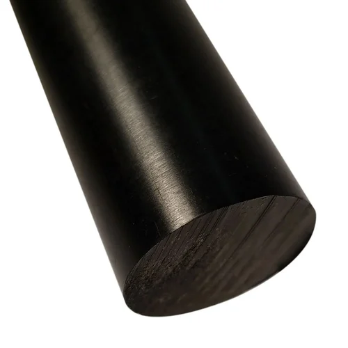 Black ABS PLASTIC ROD, 50 mm, 1000 mm