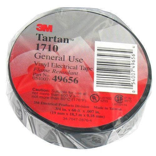 Black/Red/Blue/Yellow/White Distributor 3M Tartan Vinyl Electrical Tape 1710
