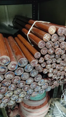 Brown Hylam Bakelite Rod, 20 mm, 300 mm