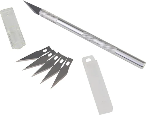 Detail Pen Knife With 5 Interchangeable Sharp Blades