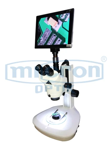 Digital Zoom Stereo Microscope Optik Model Prime(ISI, CE Certified)