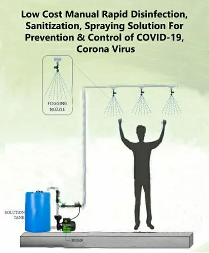 Disinfectant tunnel