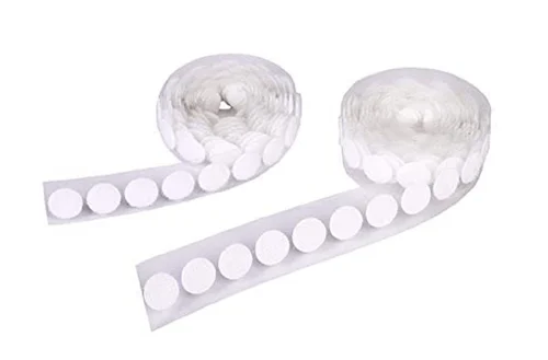 Double Sided 19mm Fastape Dot Coin Hook Loop Tape, Size: 14mm, 25m