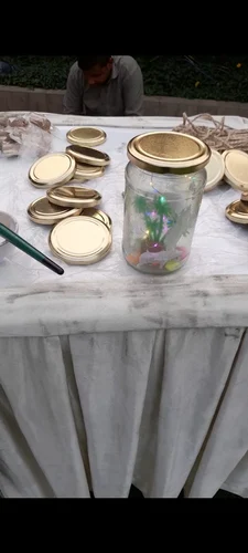 Glass And Led Lights Glowing Jar Making