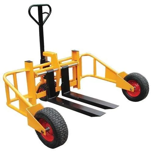 Hand Operated Rough Terrain Pallet Truck For Mater