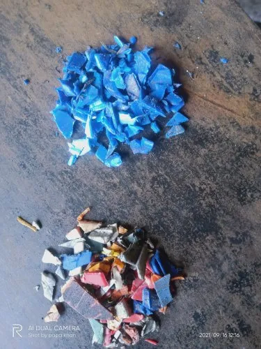Hdpe Blue Drum Grinding
