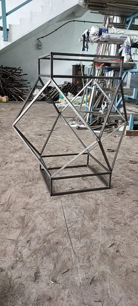 Material: Stainless Steel Black Akash Kandil Metal Frame