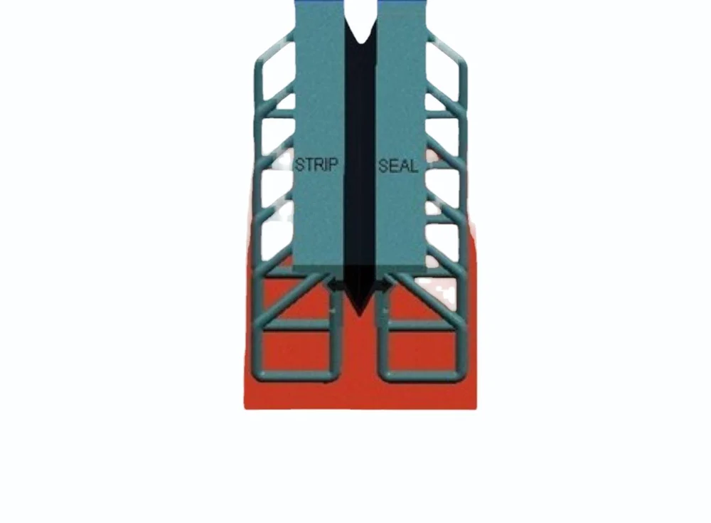 Metal Structure With Strip Seal Expansion Joint