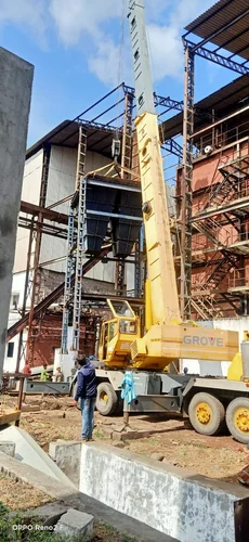 Mild Steel Coal storage tank shifting and new please erection, Pune