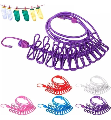 NEW PVC Cloth Rope With Clip, Packaging Type: Packet