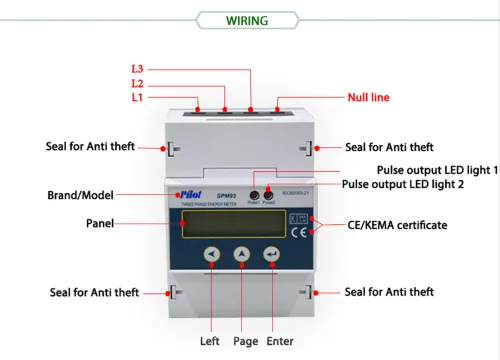 PLM R93 Three phase Din-Rail energy meter in thane