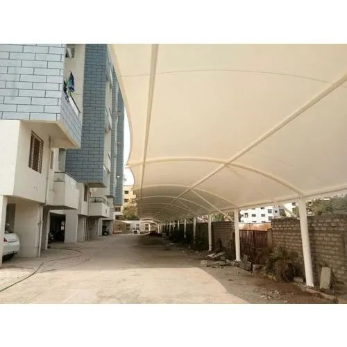 PVC and MS Car Parking Shed Fabrication Service