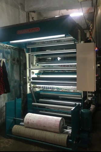 Roll To Roll Four Color Flexographic Printing Mach