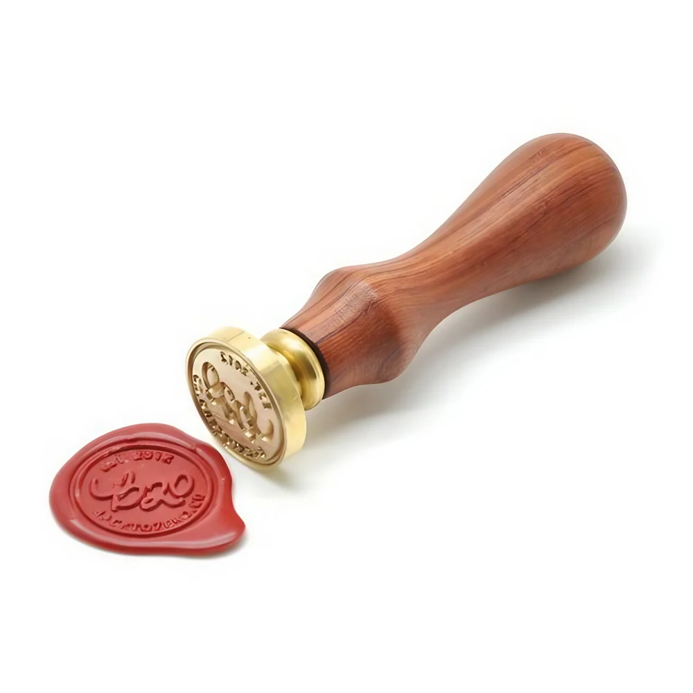 Round Plastic,wooden Wax Seal Stamp, Packaging Type: Thermocol,plastic,wrap
