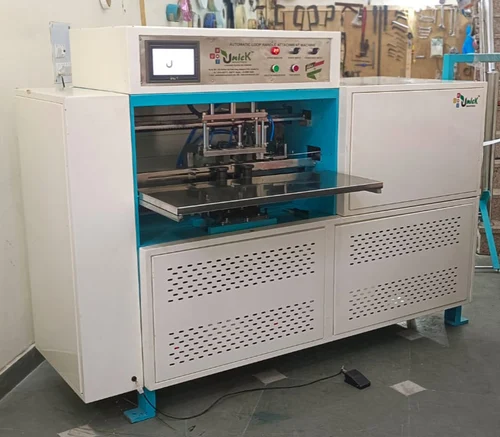 Semi-Automatic Fabric Non Woven Loop Handle Making