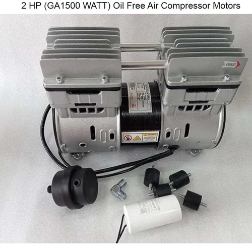 Single Phase 2 HP (GA1500 WATT) Oil Free Air Compr