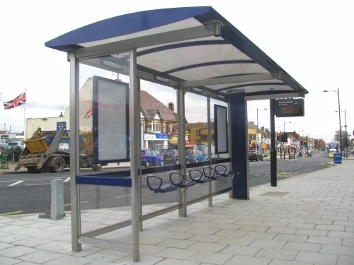 Stainless Steel Bus Shelter Fabrication