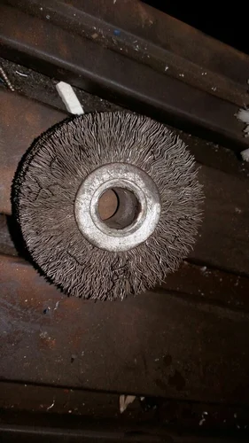 Stainless Steel Medium Small Circular Wire Brush, For Finishing, 5 Inches
