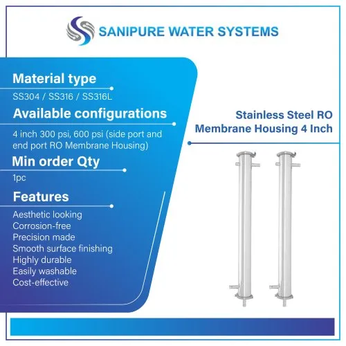 Stainless Steel Membrane Housing, For Industrial