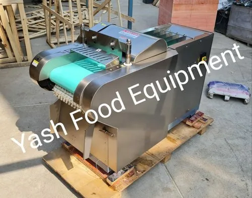 STEEL High Speed Conveyor Veg Ginger Cutting Machi