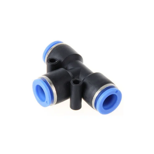 Steel PU Tee Joint Connector Fitting Services Round