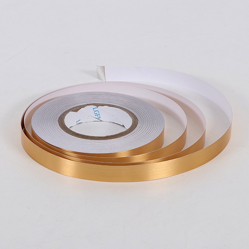 Tile Gap Decor Tape For Floor And Wall - Gold And Silver - (1 Cm X 50 M) - 1 Roll/pack
