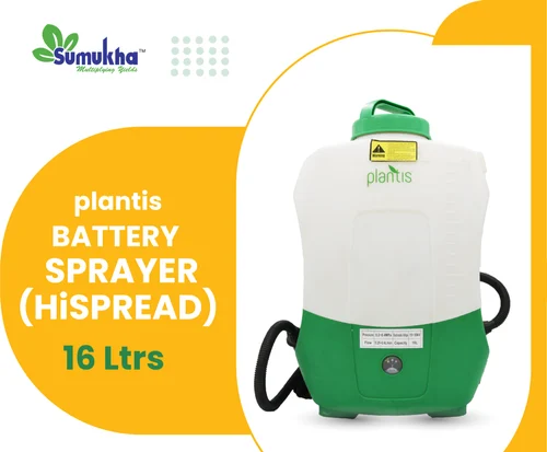 White and Green 1.0A Plantis Hi Spread Electrostatic Sprayer 12v:8v( Hispread Sprayer), For Agriculture & Farming, Battery