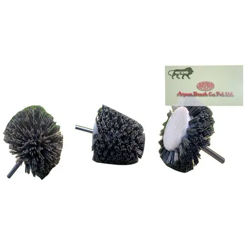 White and Grey Hard Abrasive Deburring Brush, For Industrial