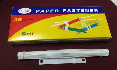 White plastic Paper Fastener File Clip, For making files