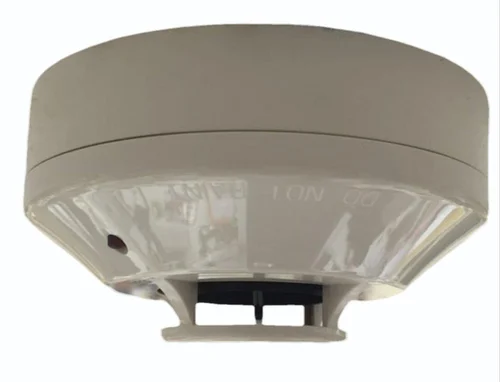 White wireless smoke detector