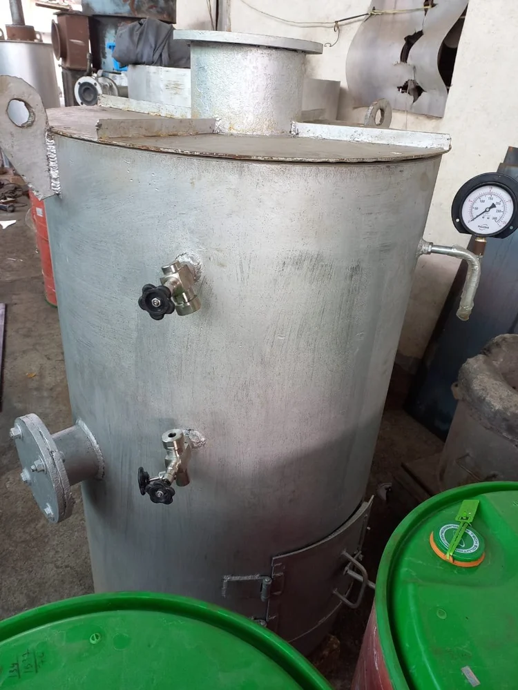 Wood Fired Kitchen Steam Boiler, 100 kg Per Hour