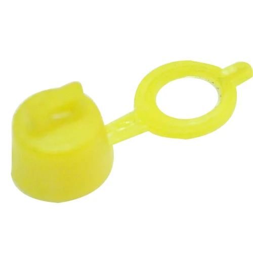 Yellow and Red LLDPE Grease Nipple Cap, Size: M6 - M10